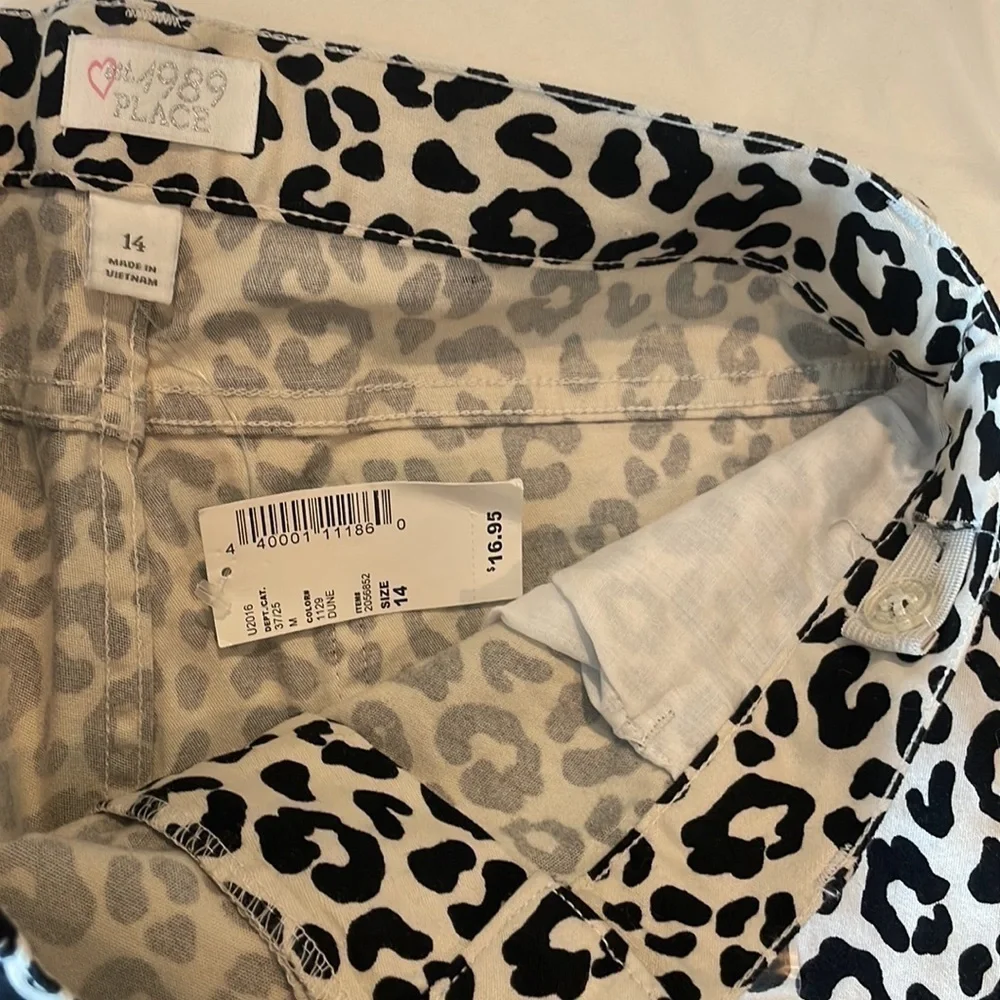 Children’s Place Leopard Animal print shorts